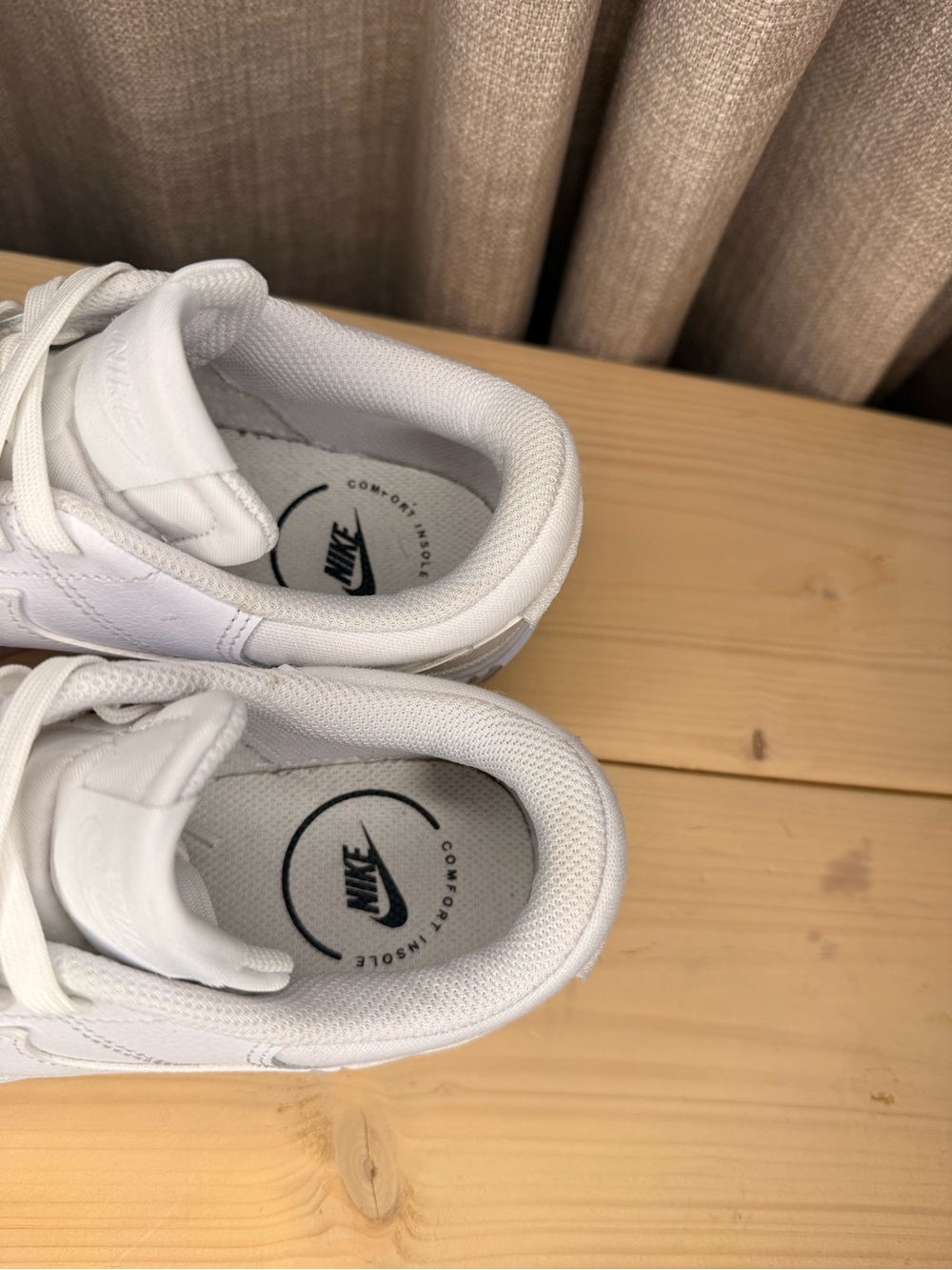 Nike Court Legacy Lift Triple White Platform Sneakers Women’s Size 6 DM7590-101 - Picture 7 of 9